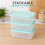 Wham 9 Food Storage Containers With Lids Plastic Kitchen Snack Tubs 2L 4