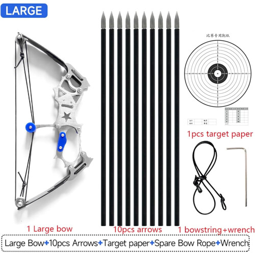 Mini Archery Bow Set Right Hand Metal Compound Bow 2