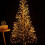 Pre-Lit Starburst Gold Artificial Christmas Tree 4 ft Warm 6
