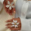 Vintage Geometric Flower Ring Gold Silver Adjustable 4