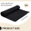 Waterproof Canvas Fabric Black 60x55 Inch 2