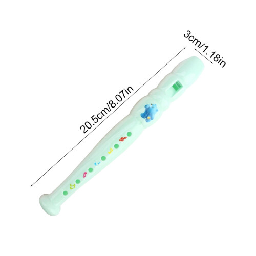 Light Blue Children's First Flute Woodwind Instrument 2