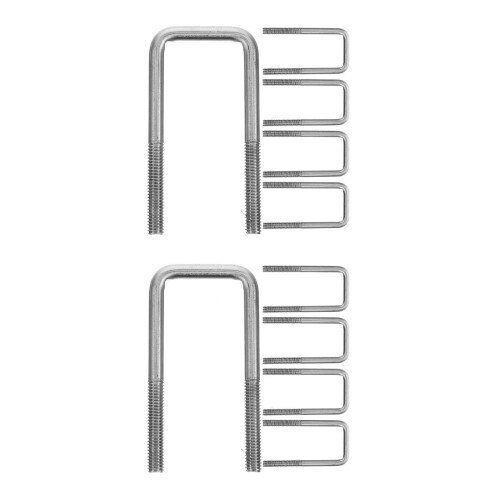 Stainless Steel U-Bolts Square Bracket 10 pcs 2