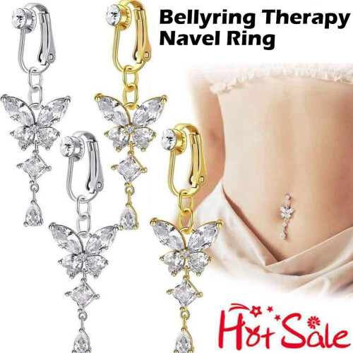 Copper Clip-on Belly Button Ring for Women 1pc 1