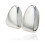 Dental Grills Hip Hop Plain Single Tooth Cap Silver 5