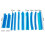 Glue Tabs Nylon Blue Car Dent Repair Tool 10 pcs 3
