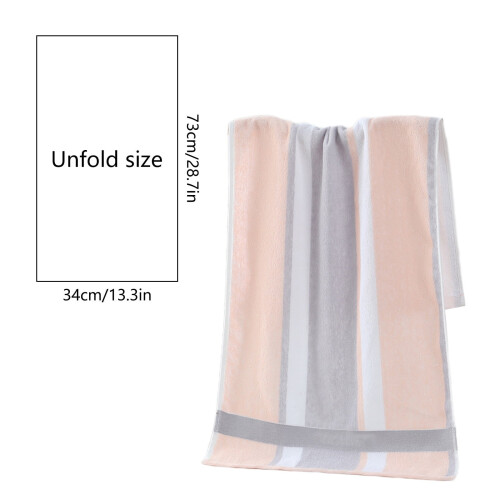 Cotton Hand Towel Striped Absorbent 13x28 Inch 2