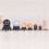 MUSEYA Black Ball Display Stand Simple Design 1 Piece 6