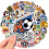 Soccer Trophy Stickers PVC World Cup UEFA 50-Pack 8