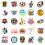 Soccer Trophy Stickers PVC World Cup UEFA 50-Pack 4