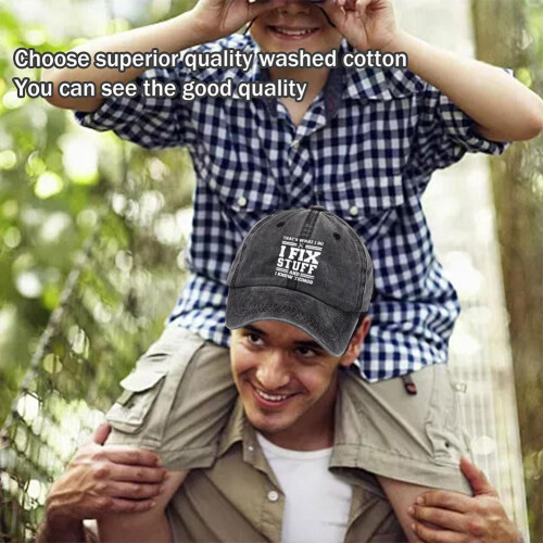 Vintage Washed Baseball Cap Unisex Polyester-Cotton Blend 1