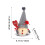 Swedish Tomte Plush Decor with Lights Grey #05 2