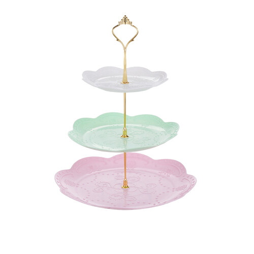 3-Tier Plastic Cupcake Stand for Parties Weddings Events 1