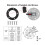 Digital Dual 52mm Gauge Water Level Sensor 0-190 Ohm 5