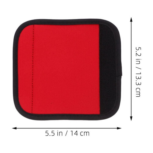 Soimiss Pull-Up Bar Grips Polyester Red 3pcs Detachable 1