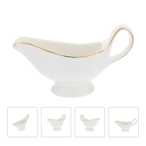 Ceramic Gravy Boat for Western Tableware Home Use 2