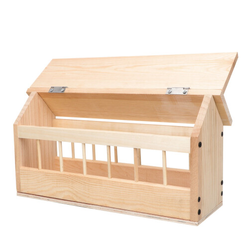Pamingono Wooden Pigeon Feeder Rectangular Multi-Slot 1 Pack 2
