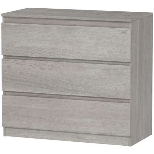 Chest of Three Drawers - Grey Wood Effect 1