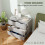 Chest of Three Drawers - Grey Wood Effect 7