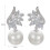 Faux Pearl Long Drop Earrings Gold Simple Dangle Clip-on 2