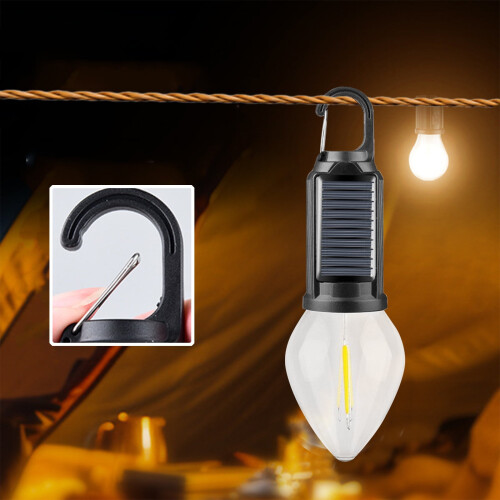 Solar USB Rechargeable LED Tent Lanterns 4-Pack 1