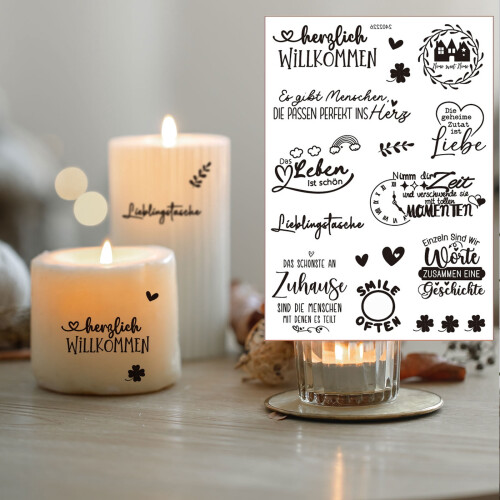 German Rub-On Water Transfer Sticker for Ceramic Mug 1