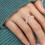 Rose Gold Flower Ring for Women Minimalist Stackable Size 10 3
