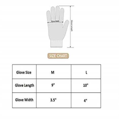 White Cotton Work Gloves Stretchable Lining 8 Pairs 1