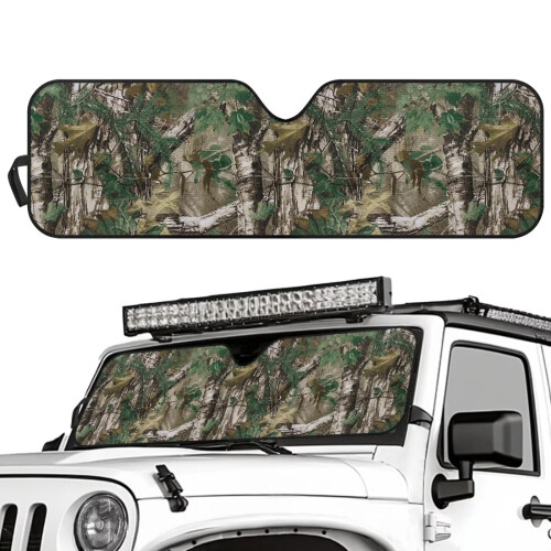 Foldable Windshield Sun Shade for Jeep Rubicon Sahara TJ JK 1