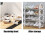 4-Tier Stackable Shoe Rack with Handle for Sneakers and 3