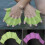 Silicone Hand Paddle Flippers 1 Pair Green 2