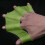 Silicone Hand Paddle Flippers 1 Pair Green 5