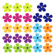 Floral Magnetic Garage Door Stickers 24 Pcs