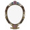 Retro Handheld Makeup Mirror Vintage Golden 8