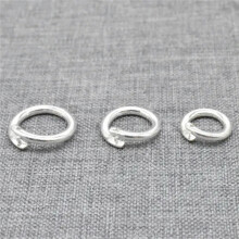 Sterling Silver Lock Jump Ring 10mm 925 Silver 4 Pieces