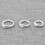 Sterling Silver Lock Jump Ring 10mm 925 Silver 4 Pieces 1