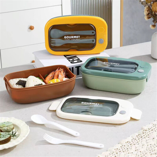 Lunch Container Box Modern Minimalist 1200ml with Utensils 2