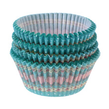 Flower Cupcake Liners Sky Blue 100 pcs