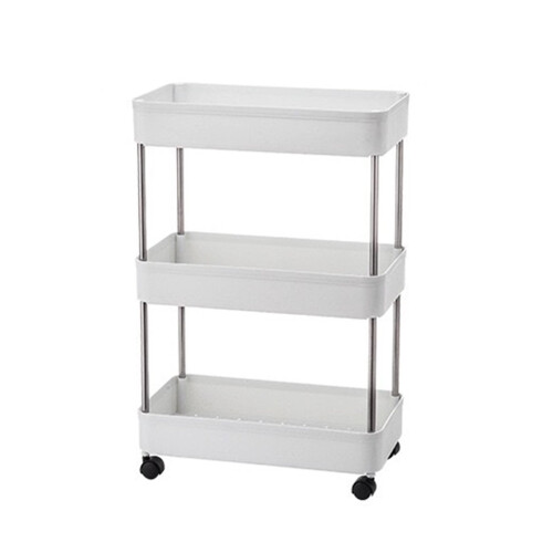 Rolling Storage Trolley 3-Tier Slim Design with 360 1