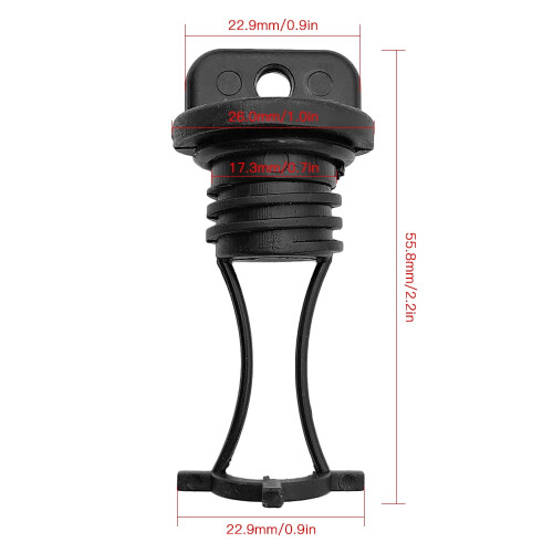 Kayak Drain Plug Threaded Hull Scupper Plug Pack of 2 1