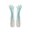 Latex Waterproof Dishwashing Gloves Medium Long Cuff Flock 1