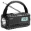 SiGN Nödradio DAB+/FM med handvev/batteri/solceller/USB-ström - svart 1