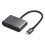 Ugreen USB-C till HDMI / VGA / USB-A 3.0 / USB-C PD-adapter - Grå 1