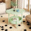 2-Tier Side Table with Removable Tray 18.5x18.5x23.6 in 5