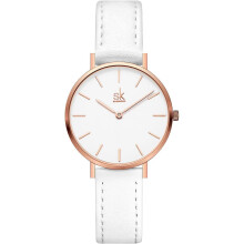 Women's Minimalist Dress Watch with Leather Strap