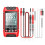 FS2202 Auto Range Multimeter 9999 Counts TRMS AC  Voltmeter Amp NCV Resistance Capacitance Transistor Tester Red 1