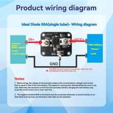 40V 50A Ideal Diode Controller Module 0.7 Milliohms Internal Resistance Solar Backflow Prevention Module