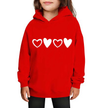 Kids Long Sleeve Hooded Sweatshirt Fleece-Lined Kawaii
