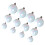 Unbranded cake topper bubbles pink 12 pcs 1