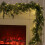 Cypress Artificial Christmas Garland with Warm White LED 5